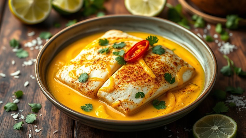 coconut infused tilapia curry
