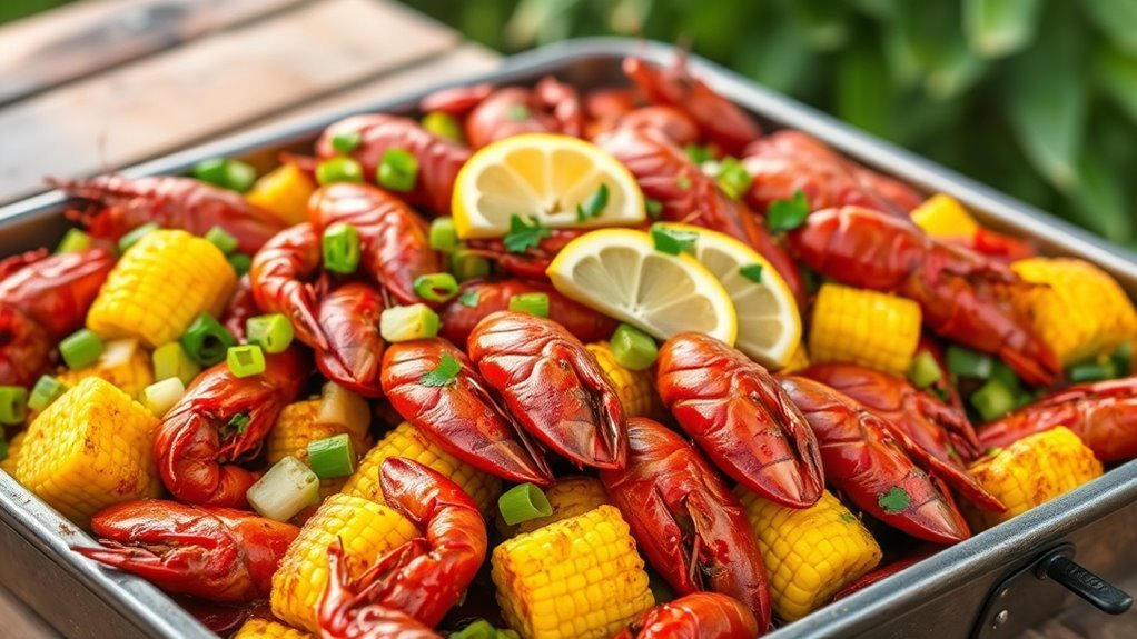 crawfish bake with spices