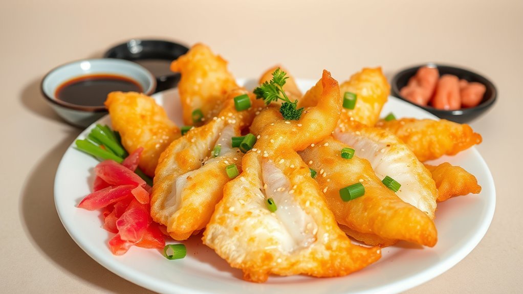 crispy battered fish dish