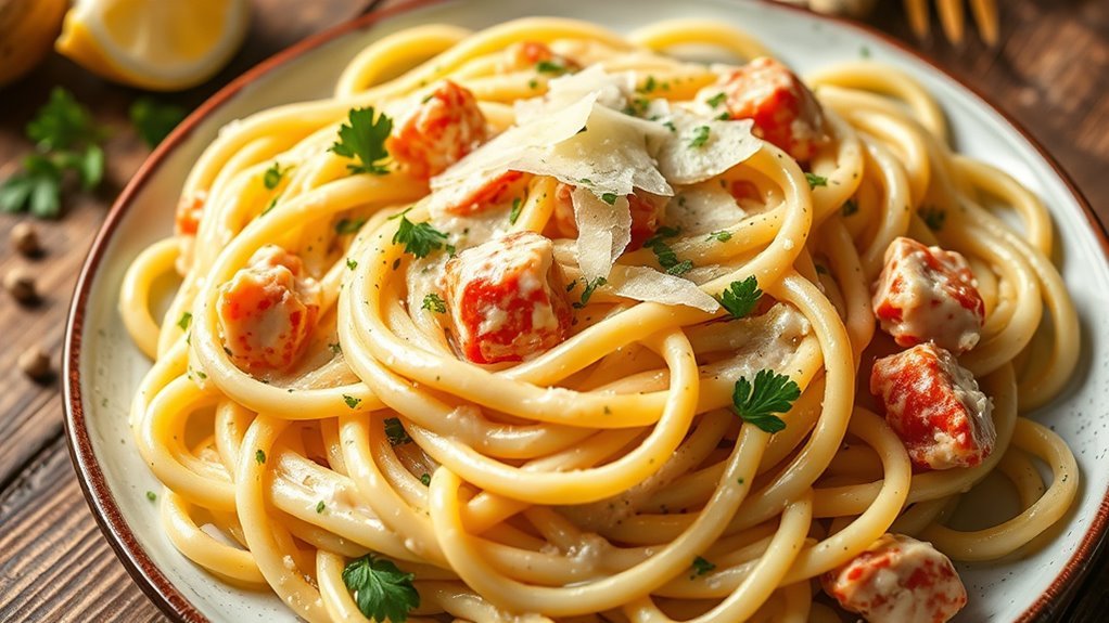 delicious creamy crab dish