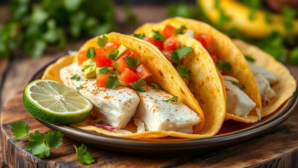 fish tacos with crema