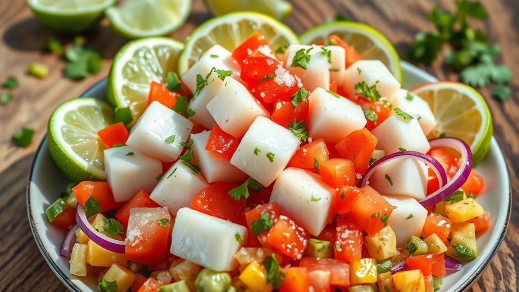 fresh fish citrus salad