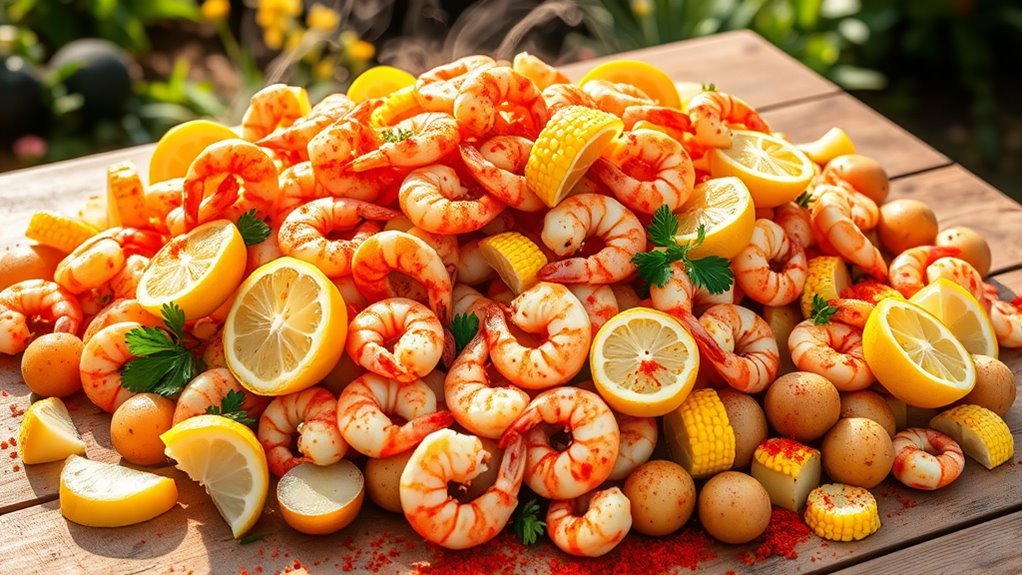 lemon garlic shrimp dish
