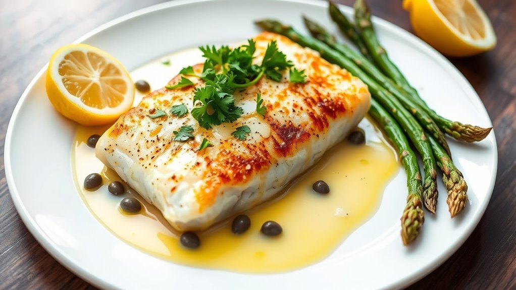 lemon garlic tilapia dish