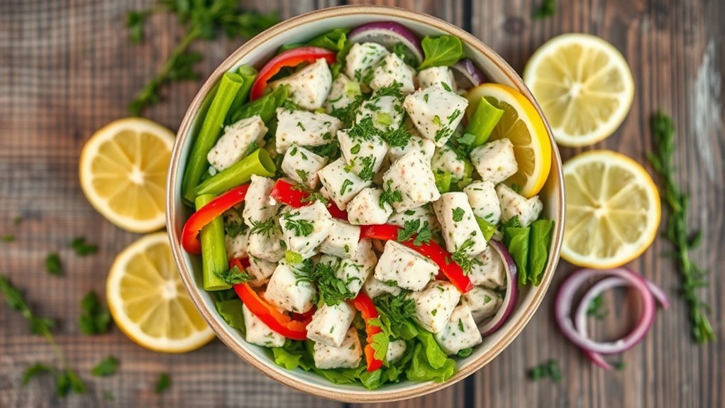 lemon herb tuna salad