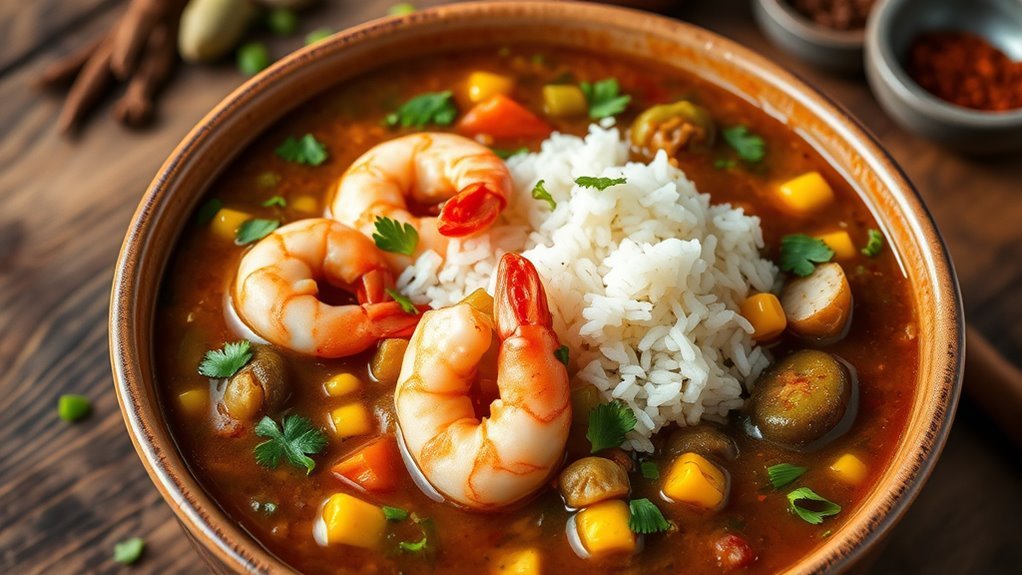 seafood filled spicy stew