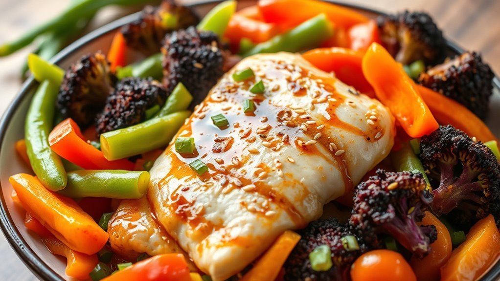 tilapia and vegetable stir fry