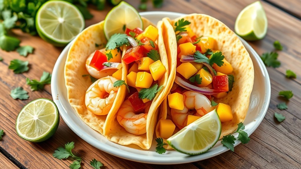 tropical shrimp taco delight