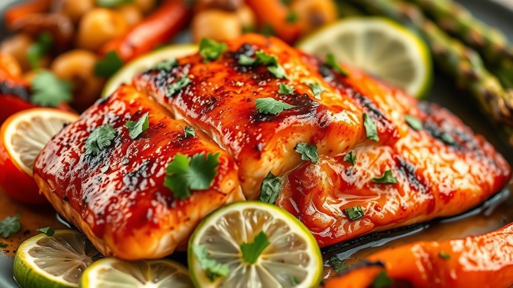 zesty salmon with lime